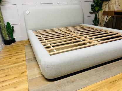 West Elm Laurent Upholstered Bed Frame, Super King Size, Natural Rrp £1699
