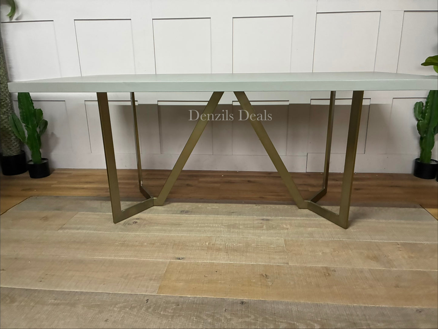 West Elm Tower Dining Table - Concrete RRP £999