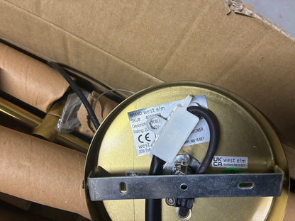 West Elm Mobile Chandelier (104cm - Antique Brass) mid century style Rrp£449 R20