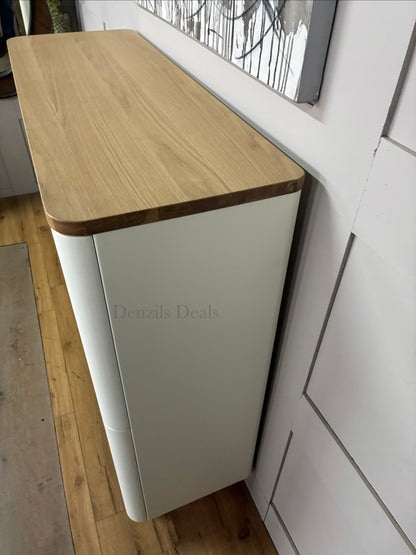 John Lewis Ebbe Gehl for John Lewis Mira Storage Cabinet, White/Oak RRP £750