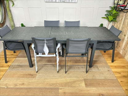 John Lewis Tampa Garden extending Dining Table With 6 dining Chairs