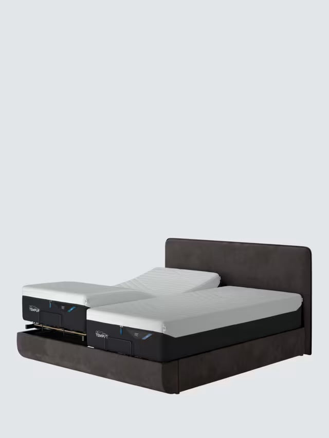 TEMPUR® Arc™ Adjustable Disc Upholstered Bed King Size Dark Grey R54/58'