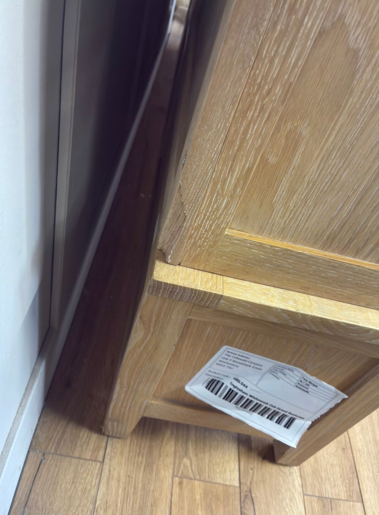 INGLESHAM WHITEWASH OAK Grand Bookcase Rrp £1450