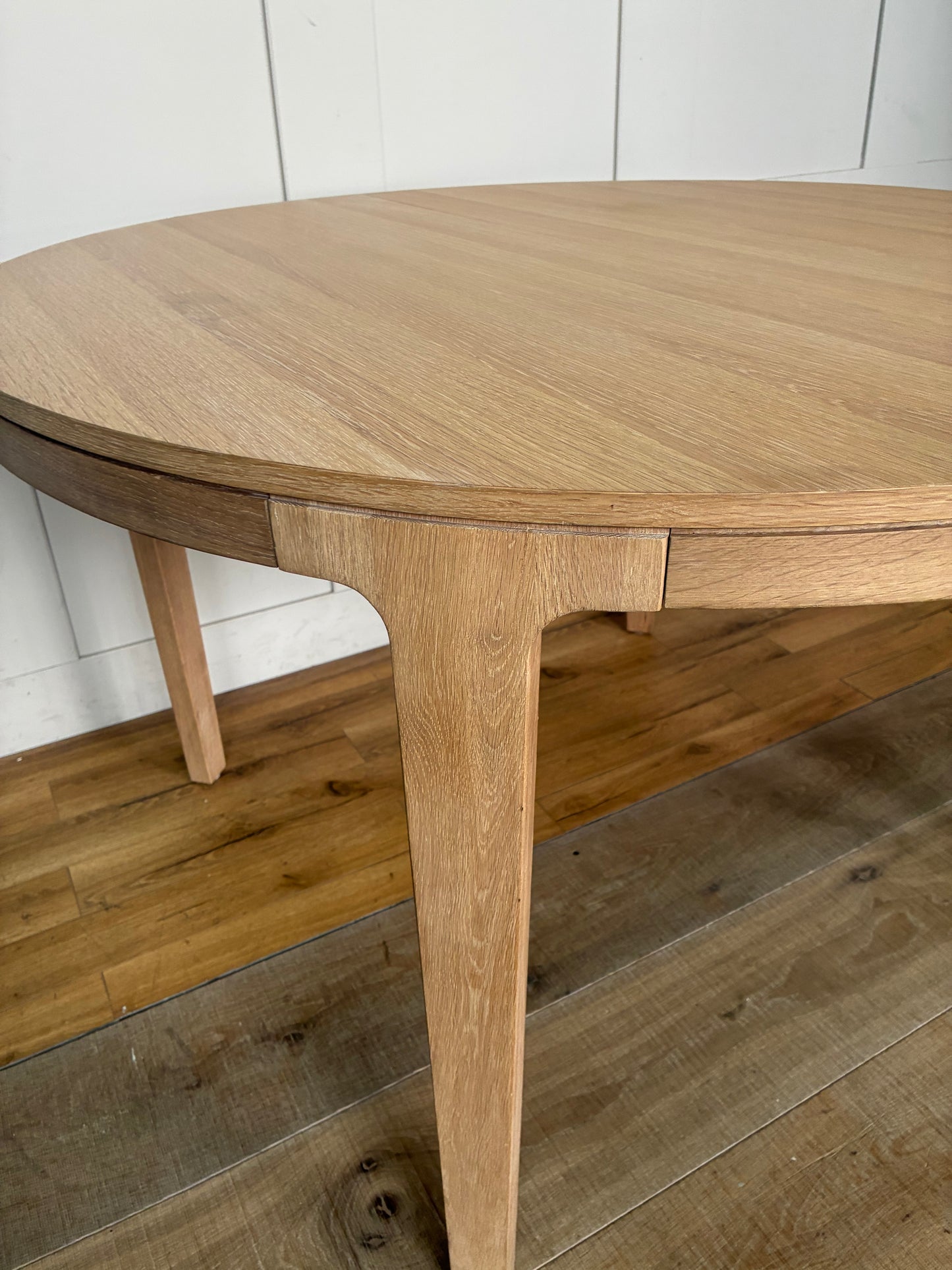 John Lewis Mira II Extending Round Dining Table, Oak RRP £749