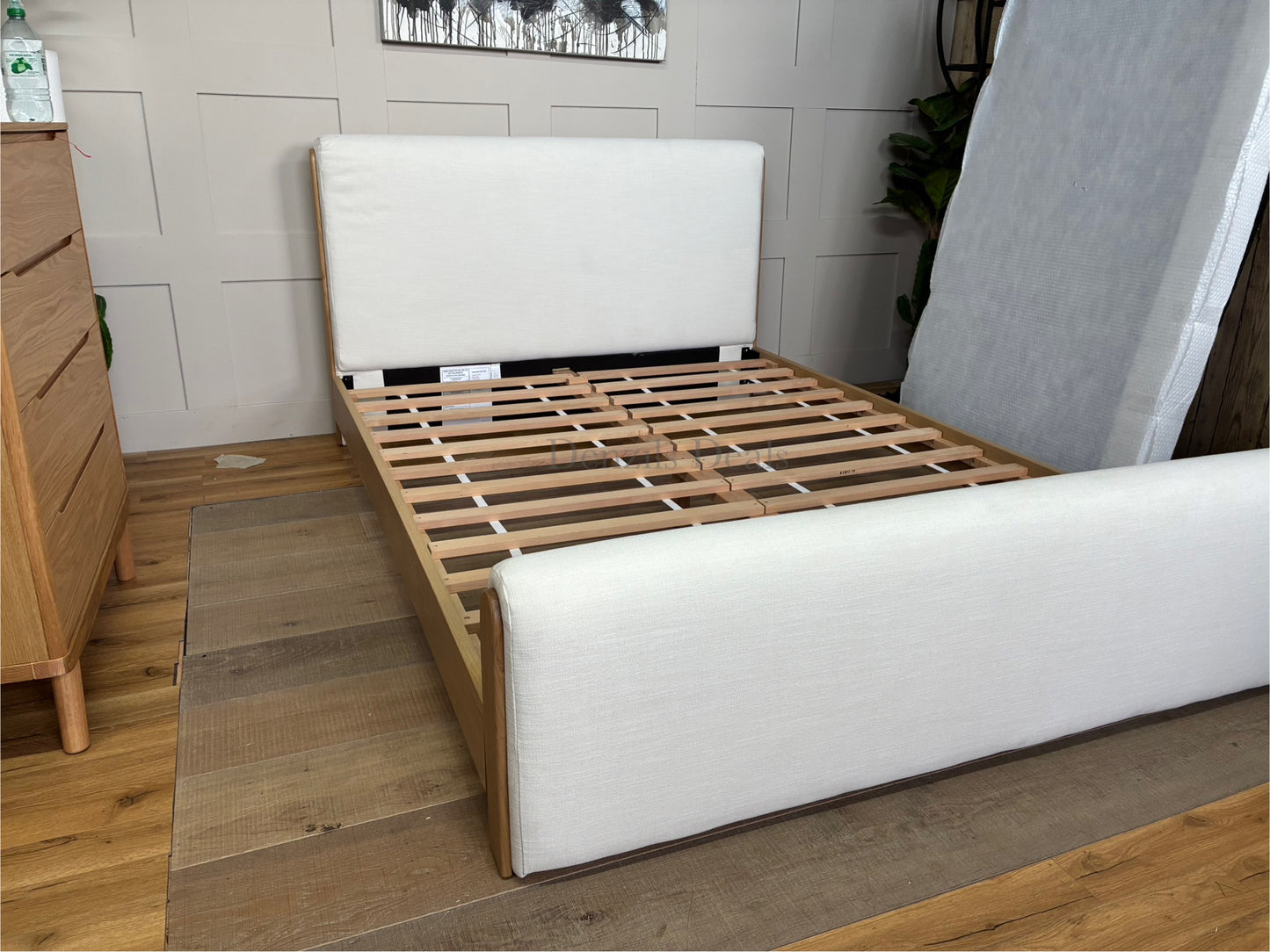 West Elm Asher King Size Bed Rrp £1599 R63x