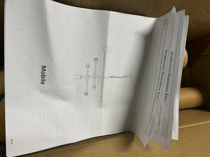 West Elm Mobile Chandelier (104cm - Antique Brass) mid century style Rrp£449 R20