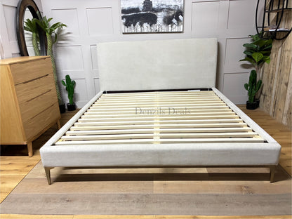 West Elm Andes Super King Size Bed - Metal Legs