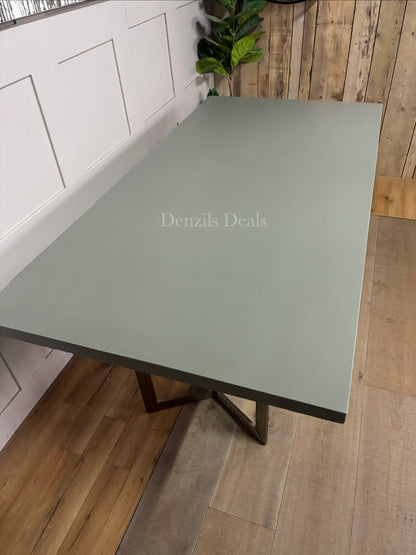 West Elm Tower Dining Table - Concrete RRP £999