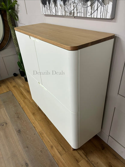 John Lewis Ebbe Gehl for John Lewis Mira Storage Cabinet, White/Oak RRP £750