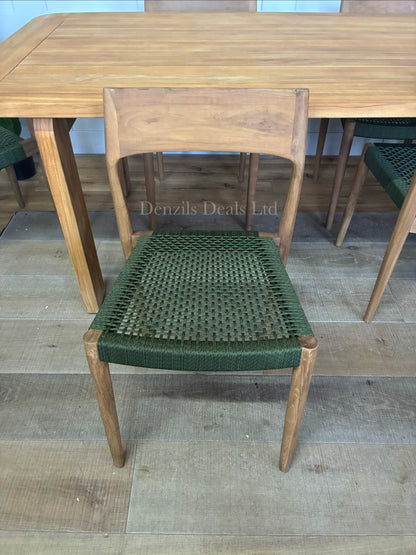 John Lewis Terra Garden Table And 6  Scandi Dining Chairs