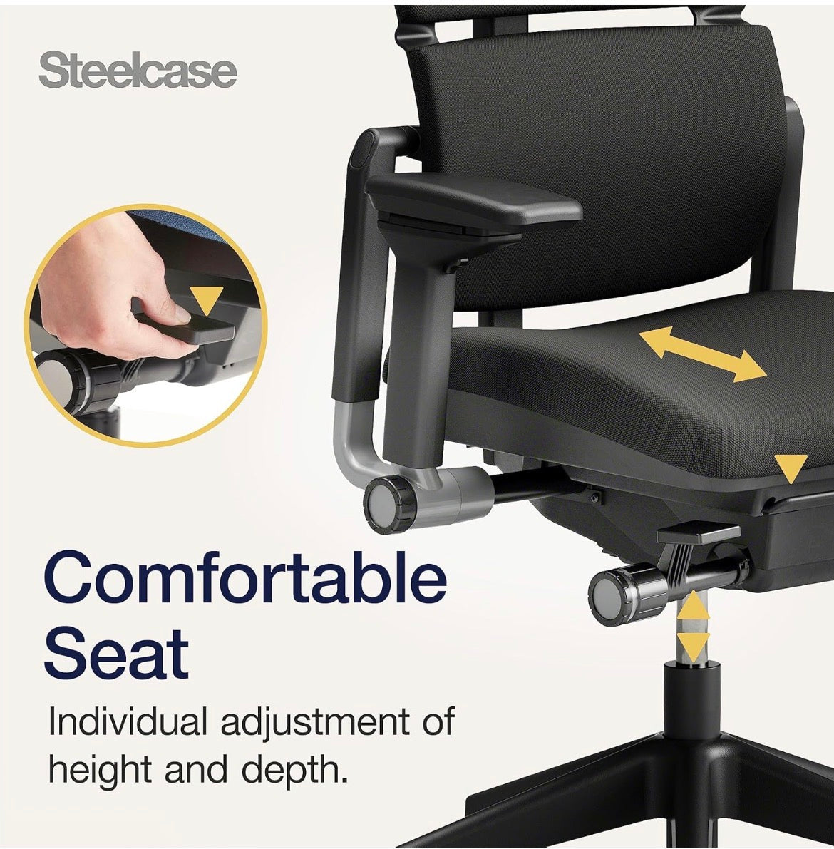 Steelcase Please – Ergonomic office chair With Head Rest