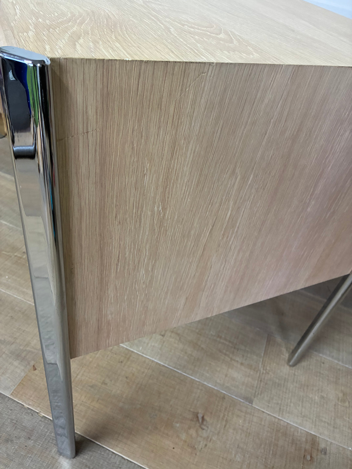 John Lewis Hansen Oak Wood 2 Drawer Desk, Natural Rrp £749 R62