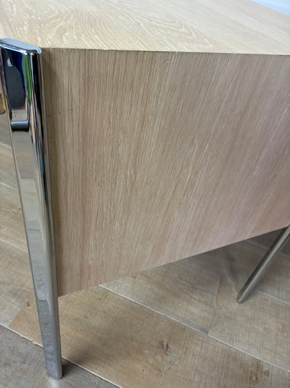 John Lewis Hansen Oak Wood 2 Drawer Desk, Natural Rrp £749 R62