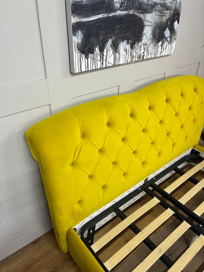 Windsor King Size Bed Frame, Joules At DFS Mustard Rrp £1149 R40