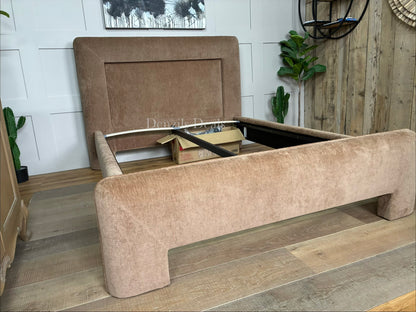 John Lewis Blocky Bed Frame, Double, Nutmeg
