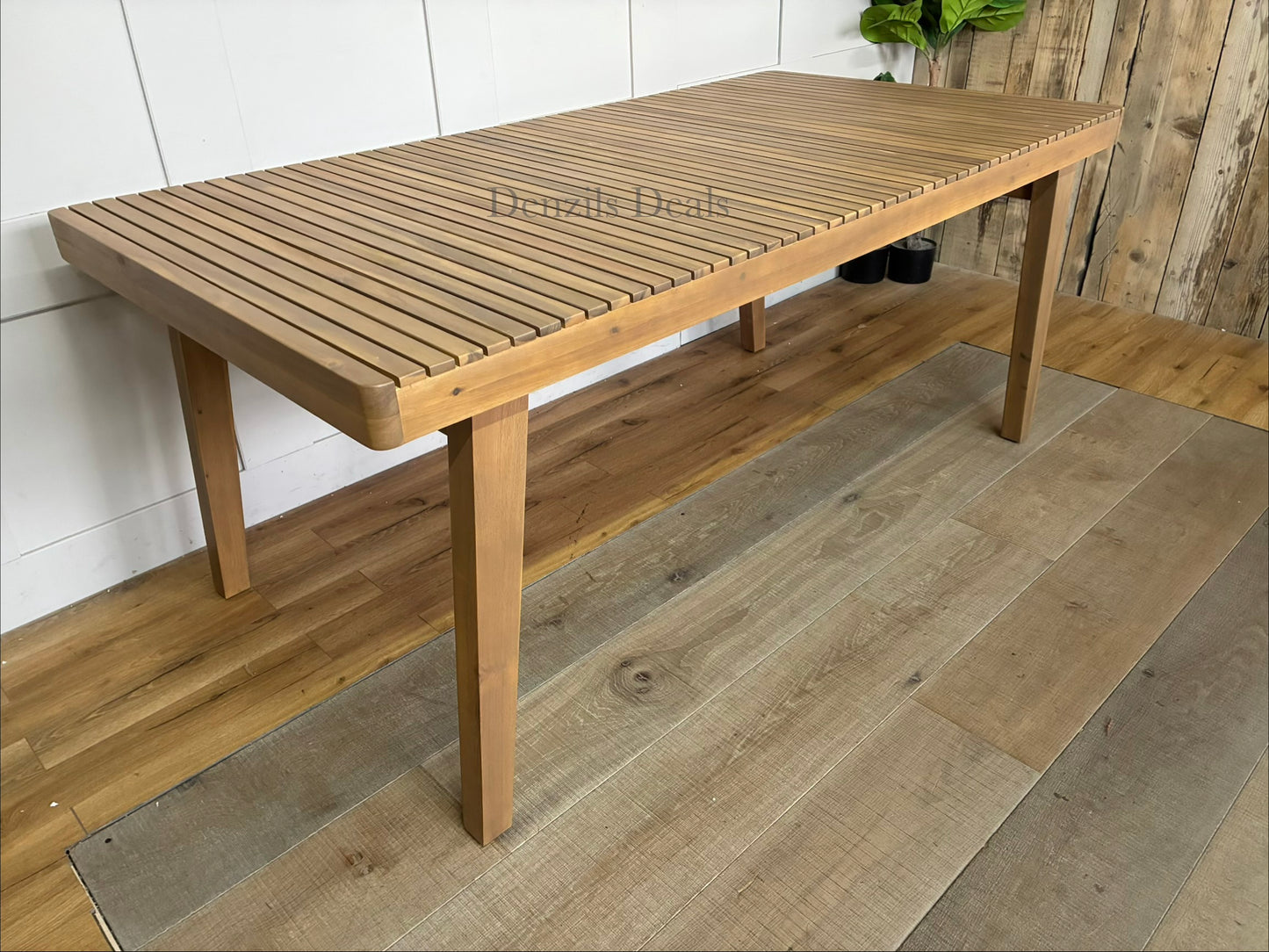 Mona Garden  Rectangular Dining Table, 175cm Natural John Lewis Rrp £399