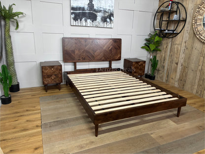 Swoon John Lewis + Swoon Franklin Bed Frame, Double Size, Dark Brown Rrp£799 R22