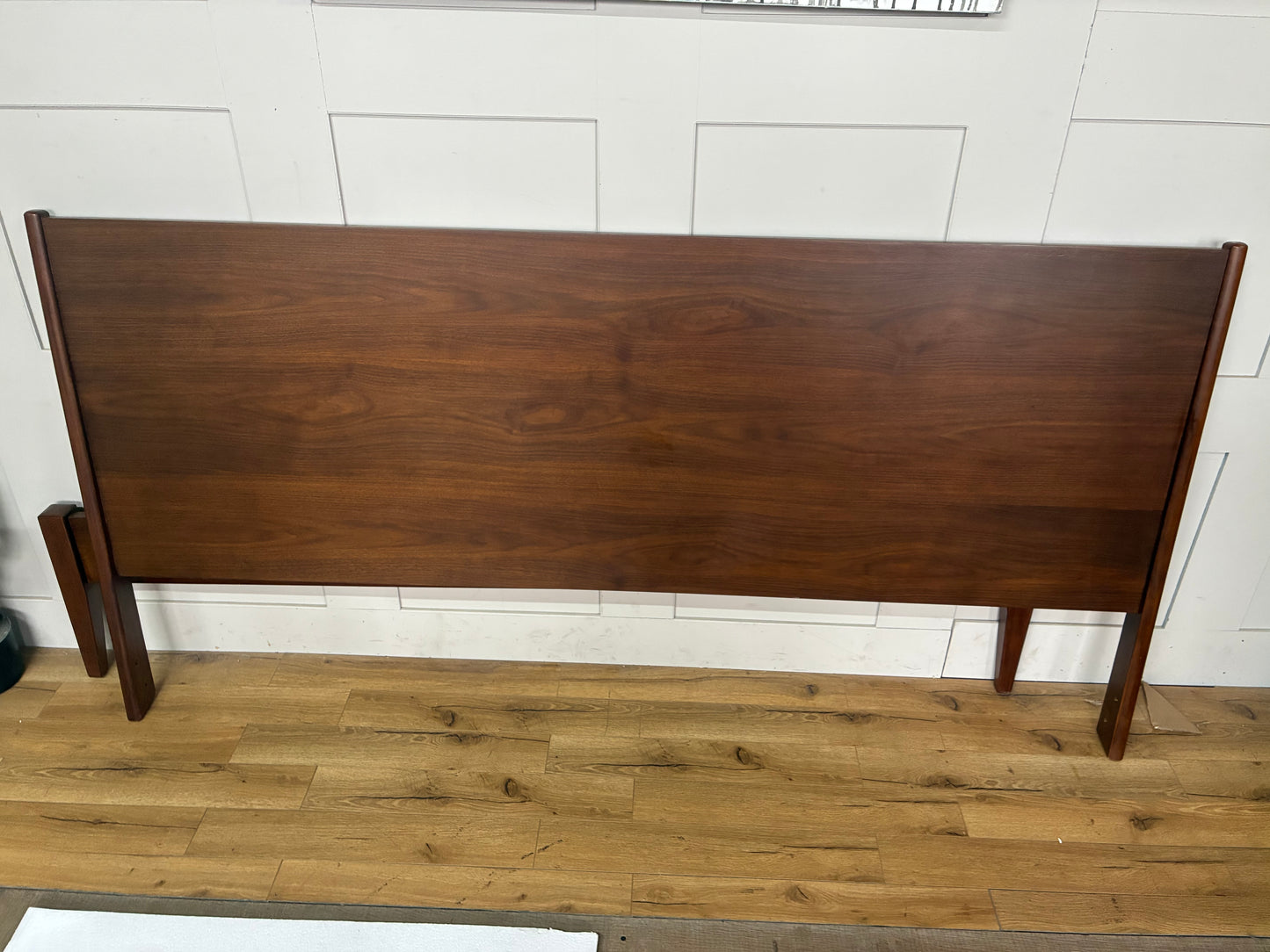 West Elm Mid Century modern Wright Super King size Bed Frame Solid Wood