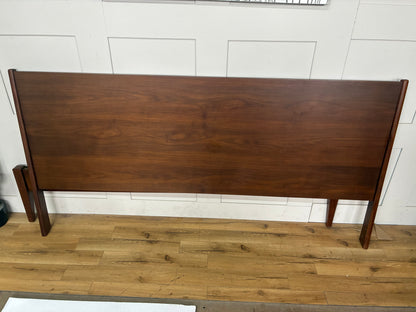 West Elm Mid Century modern Wright Super King size Bed Frame Solid Wood