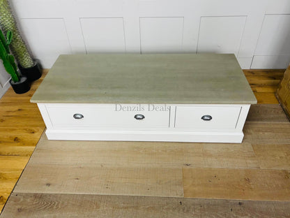 BROMPTON Painted Acacia & Ash Top Triple Wardrobe 