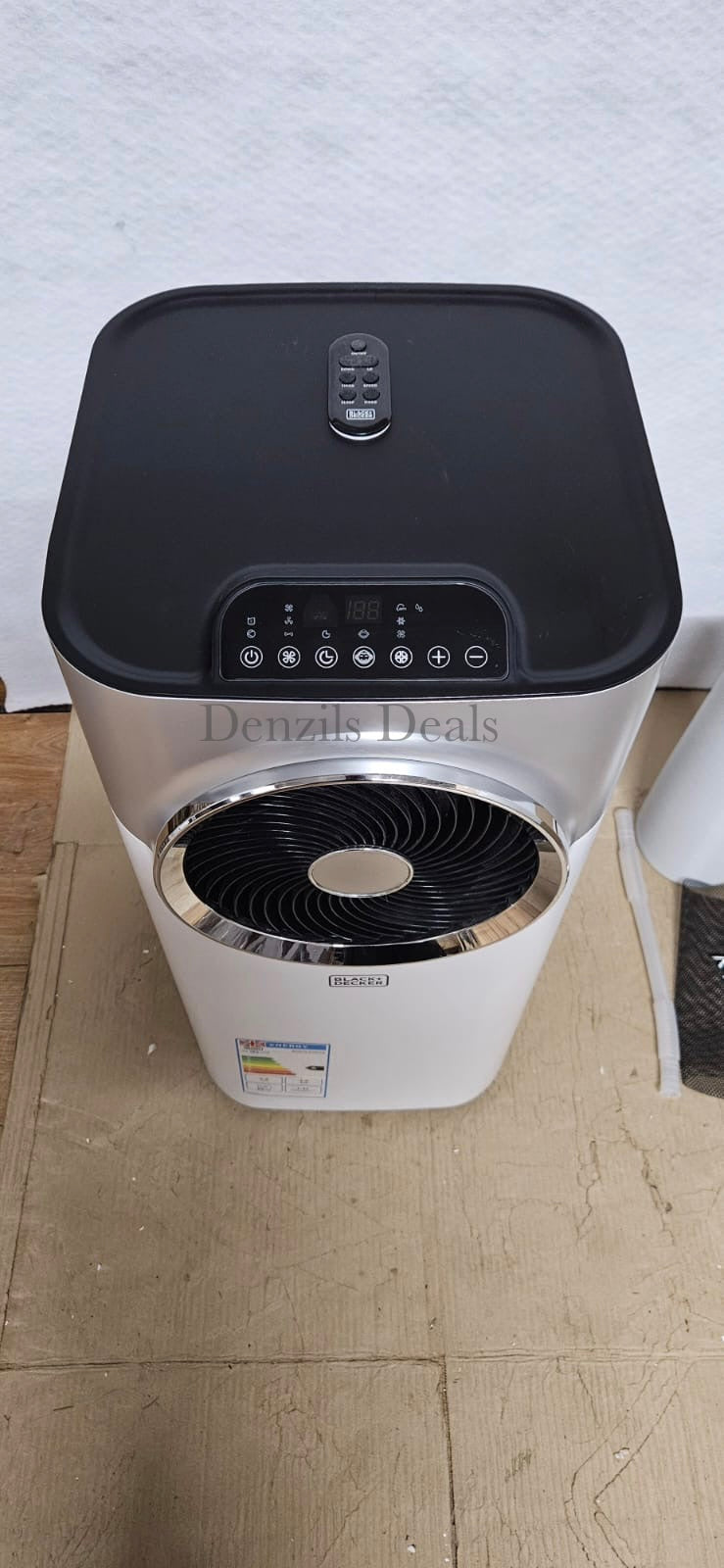 BLACK+DECKER 12K 3-in-1 Air Conditioning Unit - White (BXAC40008GB) 