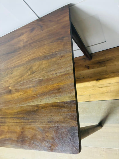 Nkuku Anbu Acacia Dining Table - Washed Walnut Small Rrp £948 R34