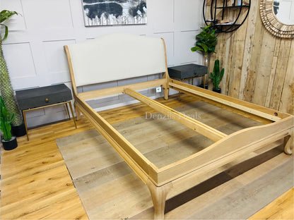 John Lewis Louis Low End Sleigh Bed Frame,  King Size, Oak R55