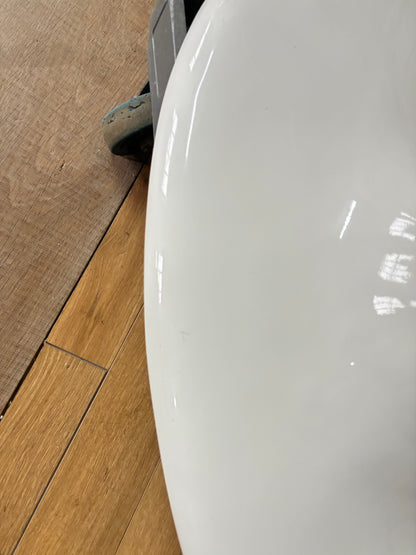DFS Lille White Ceramic Marble Effect 4-6 Seater Extending Dining Table (DD)RRP £999