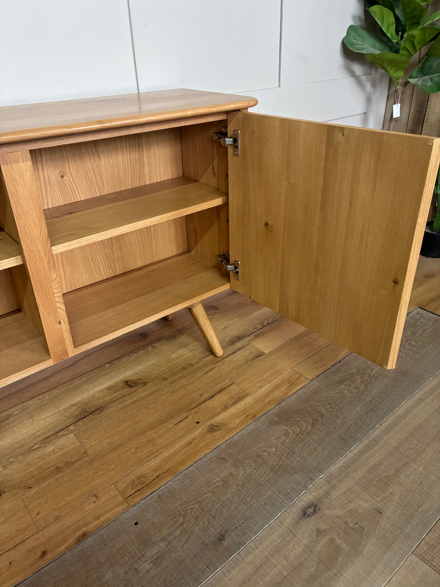 John Lewis Greenwood 2 Door Sideboard, Solid Oak/Bianco Oil Rep £499
