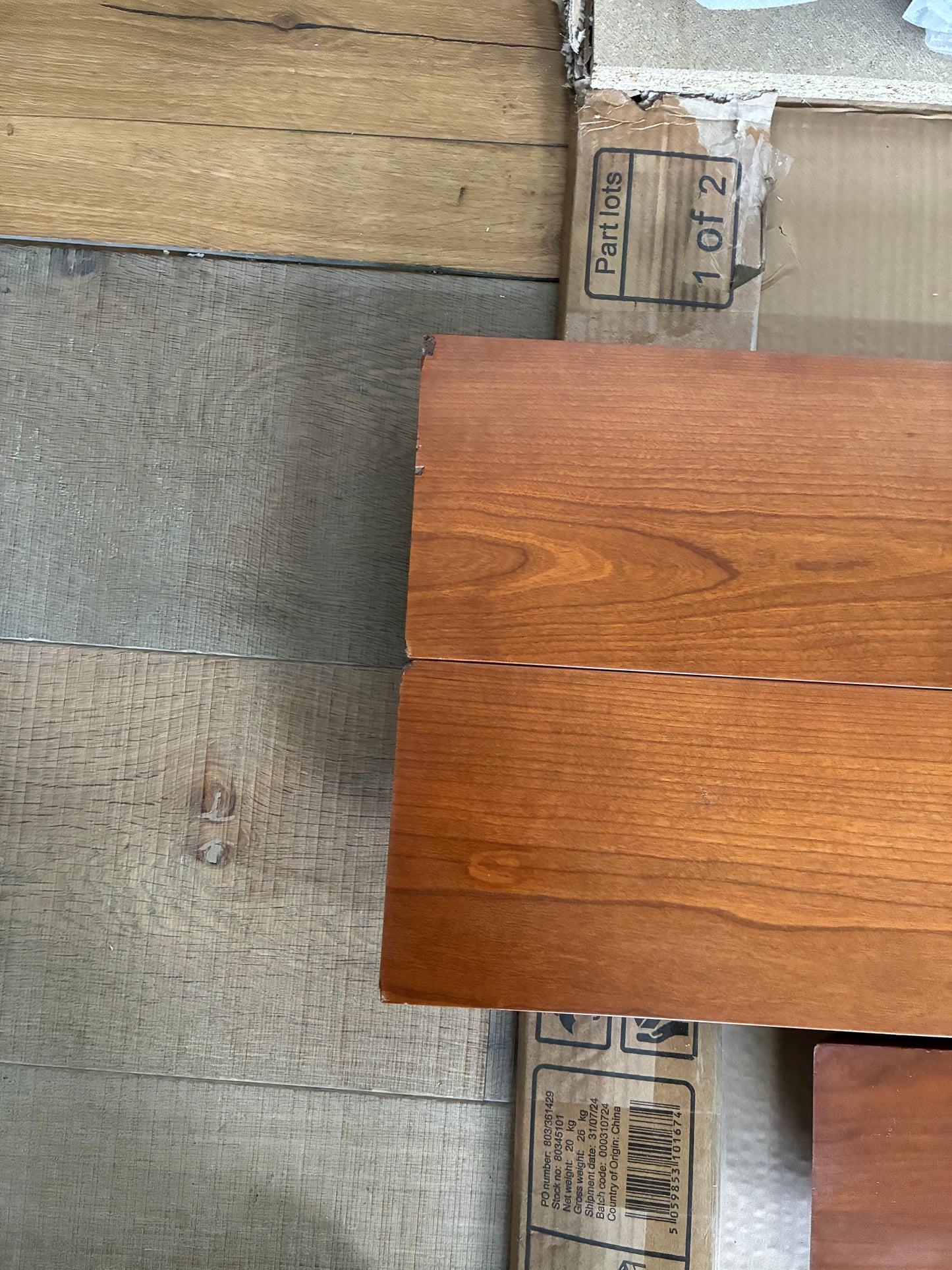 John Lewis Rattan double Bed Cherry Rrp £649