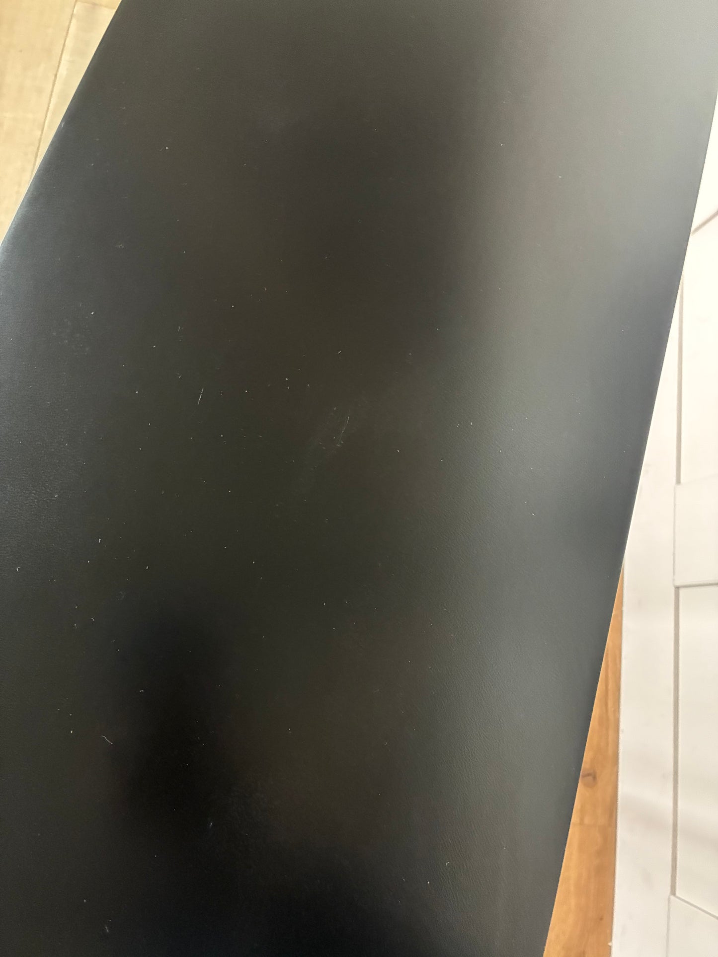 West Elm black metalwork console with 3 drawers 156.7cm Wide. Rrp £1029