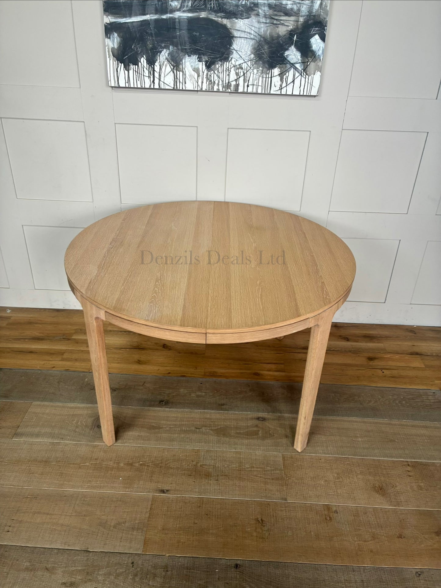 John Lewis Mira II Extending Round Dining Table, Oak RRP £749