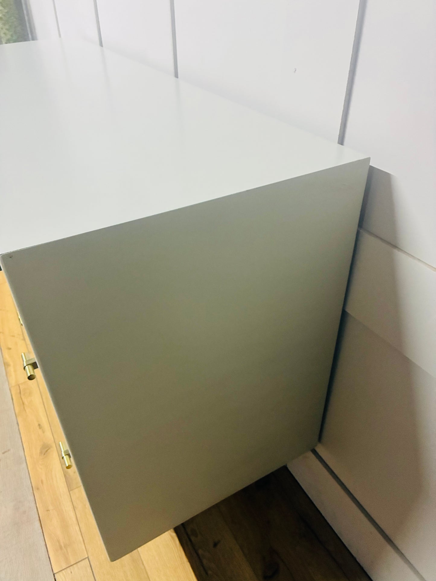 West Elm Modernist Wood & Lacquer Bedside Tables X2