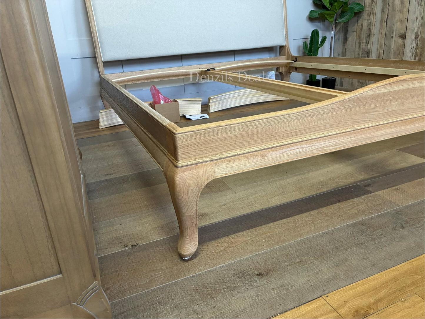 John Lewis Louis Low End Sleigh Bed Frame, Super King Size, Oak RRP £1499