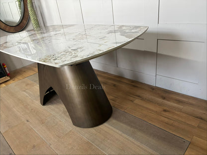 Gallery Direct Bresso Bronze Extending Dining Table Rrp ££1259