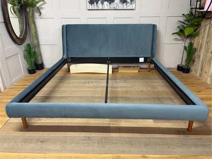 John Lewis Mid-Century Sweep Upholstered Bed Frame, Super King Size