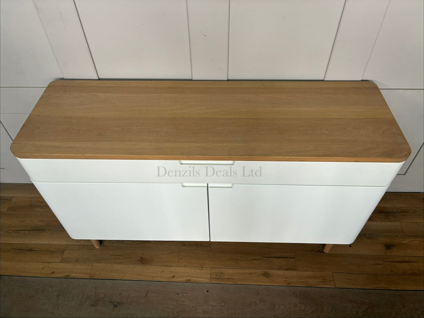 Ebbe Gehl for John Lewis Mira Wide Sideboard, White/Oak R6 RRP £750