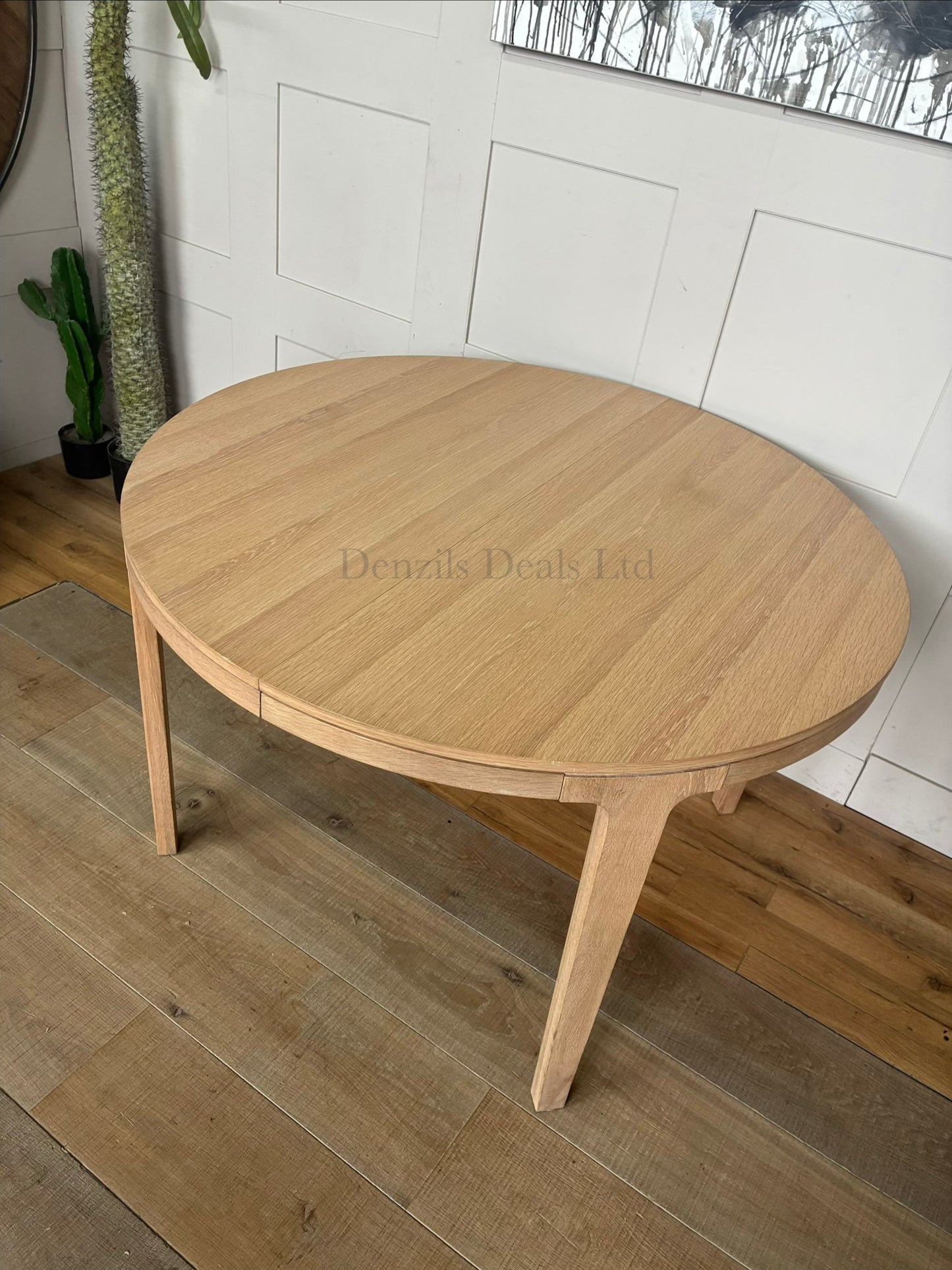 John Lewis Mira II Extending Round Dining Table, Oak RRP £749