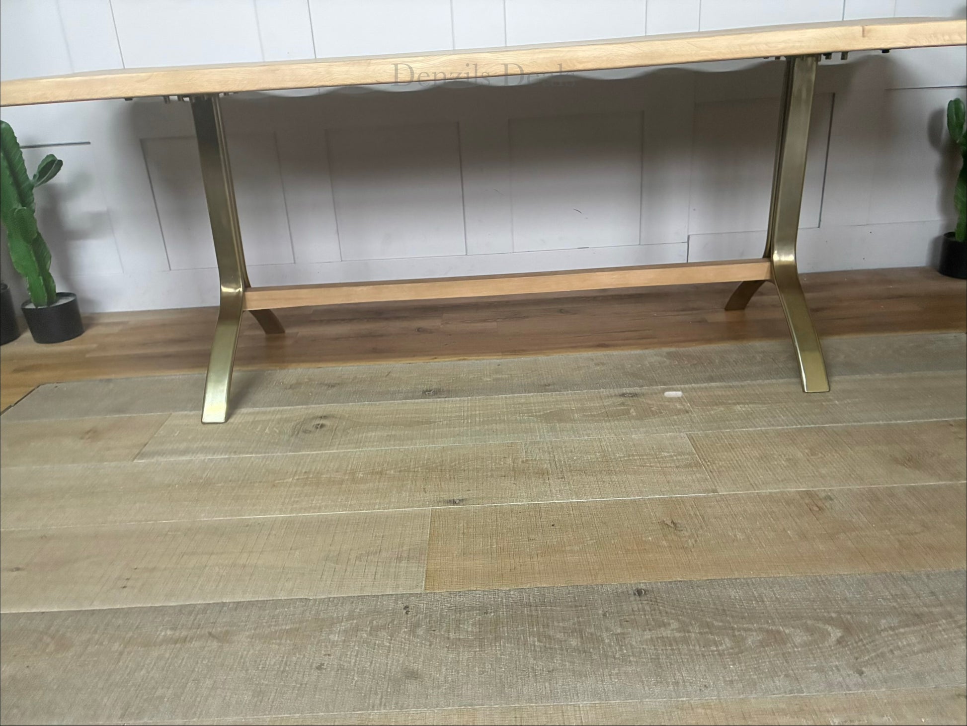 Caldwell Rectangular Oak Dining Table by Anthropologie.