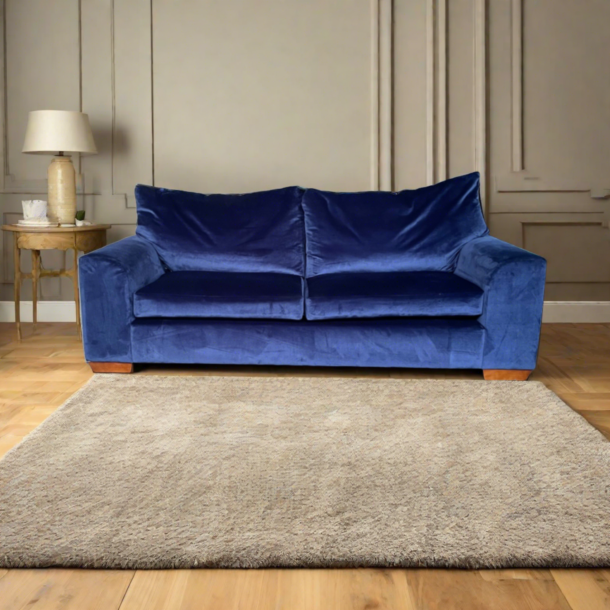 Clara Velvet Pillow Back sofa set of 3 Seater Sofa and armchair