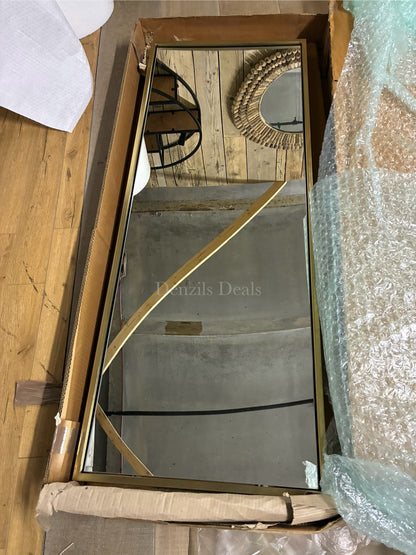 West Elm Metal Framed Long Rectangle Wall Mirror*