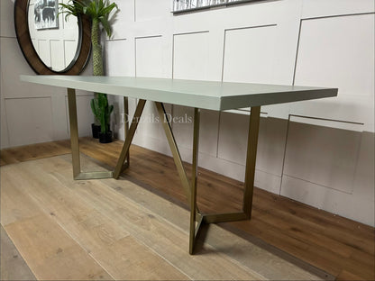 West Elm Tower Dining Table - Concrete RRP £999