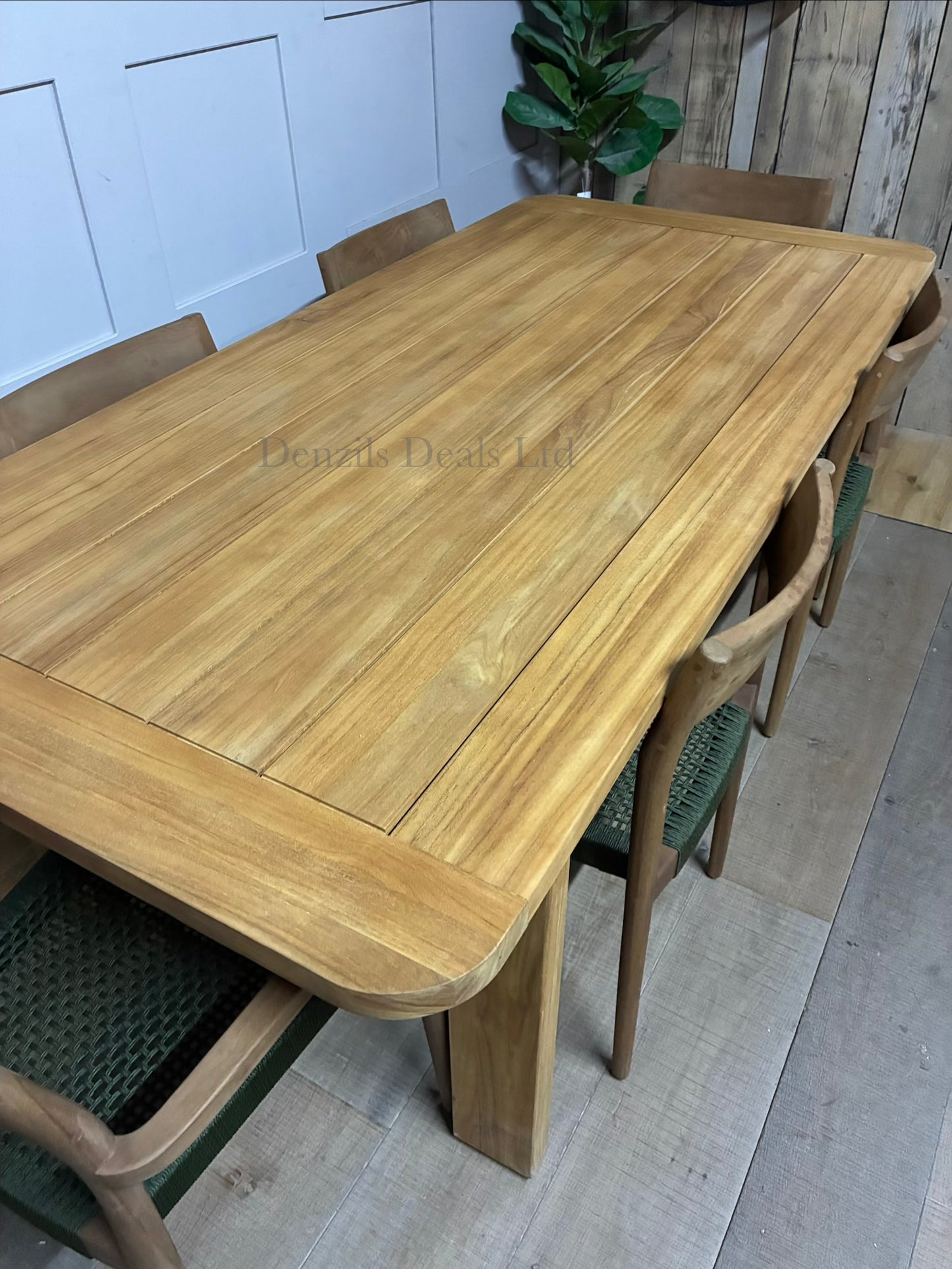 John Lewis Terra Garden Table And 6  Scandi Dining Chairs