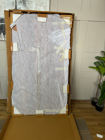 DFS Lille White Ceramic Marble Effect 4-6 Seater Extending Dining Table RRP £799