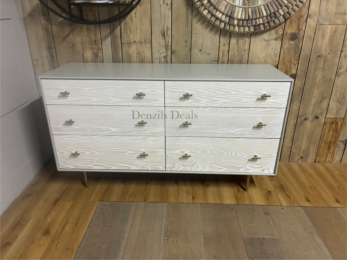 West Elm Modernist Wood & Lacquer 6-Drawer Dresser