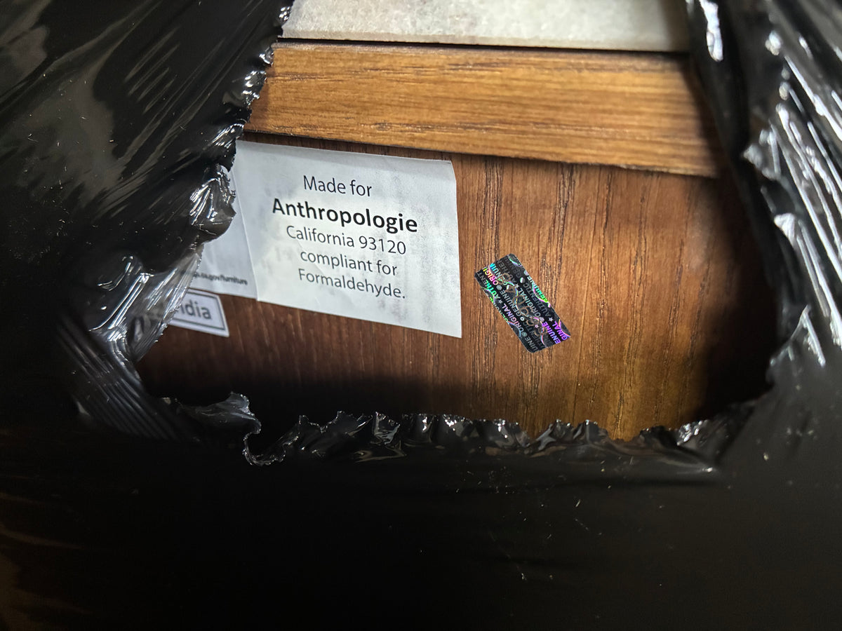 Anthropologie Amelia Marble-Top Nightstand R56