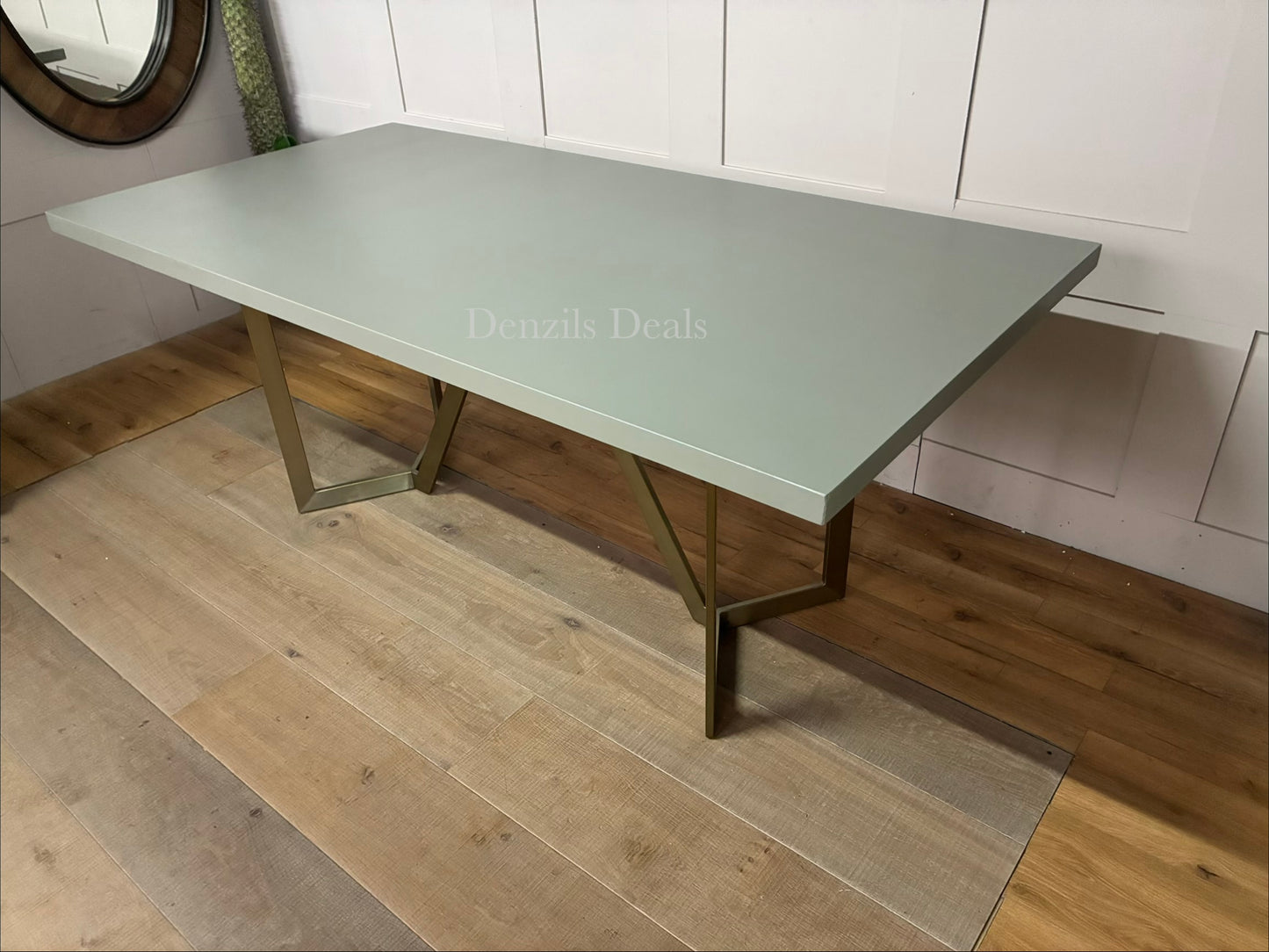 West Elm Tower Dining Table - Concrete RRP £999