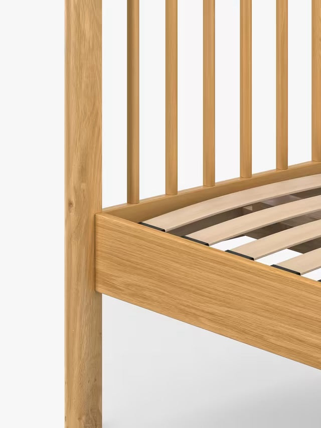 John Lewis Spindle Bed Frame, Single, Oak