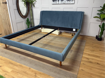 John Lewis Mid-Century Sweep Upholstered Bed Frame, Super King Size