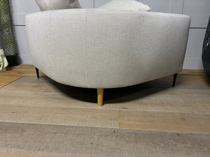 John Lewis Lozenge LHF Corner Sofa In Twisted Boucle Putty Rrp £2929